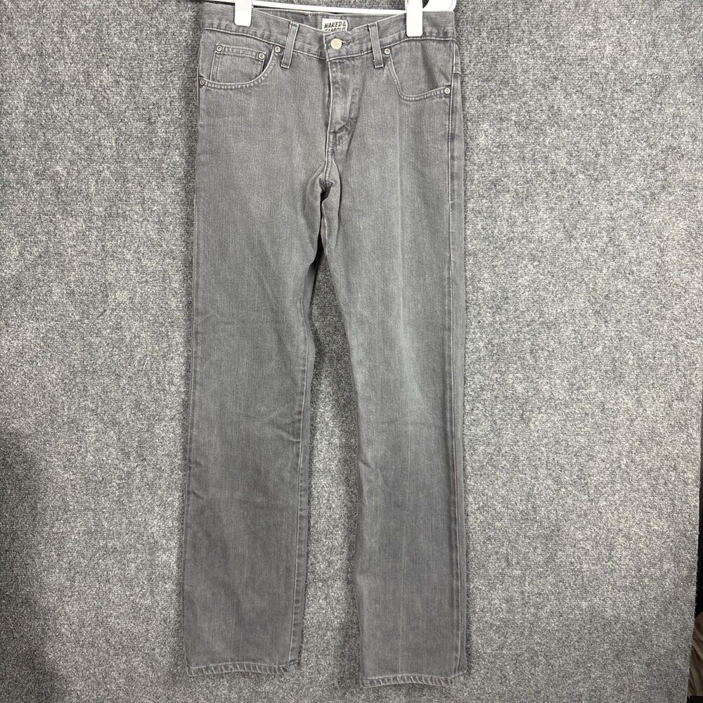 Naked & Famous Cashmere Denim Slim Guy Jeans Mens Size 31 Gray